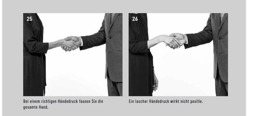 Beiden mit körpersprache händen handschlag Körpersprache deuten: